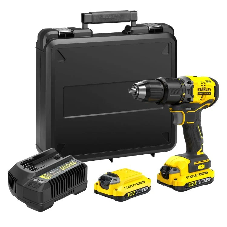 Stanley FatMax schroef-/klopboormachine SFMCD715D2K-QW incl. koffer en 2 accu's