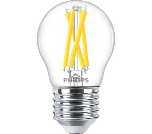 Philips LED kogellamp dimbaar E27 3W helder 4,5x7,8cm