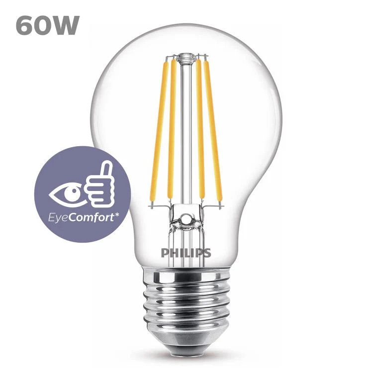 Philips LED lamp peer E27 helder ww 6W 806LM 6st