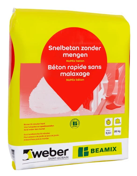 Weber Beamix snelbeton snelhardend grijs 20kg