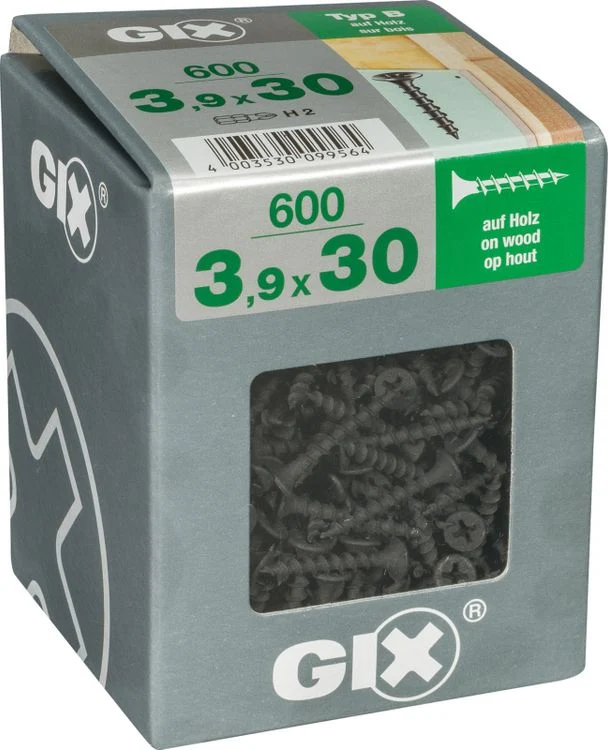 Spax GIX gipsplaatschroef philips trompetkop 3,9x30mm 600st