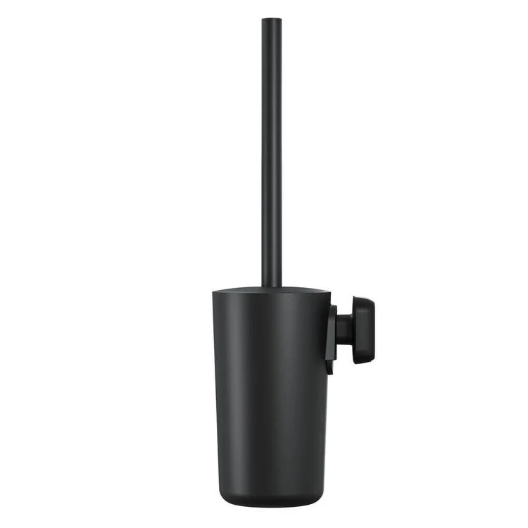 Tiger Carv toiletborstel zwart enkel RVS, zamac, ABS rond
