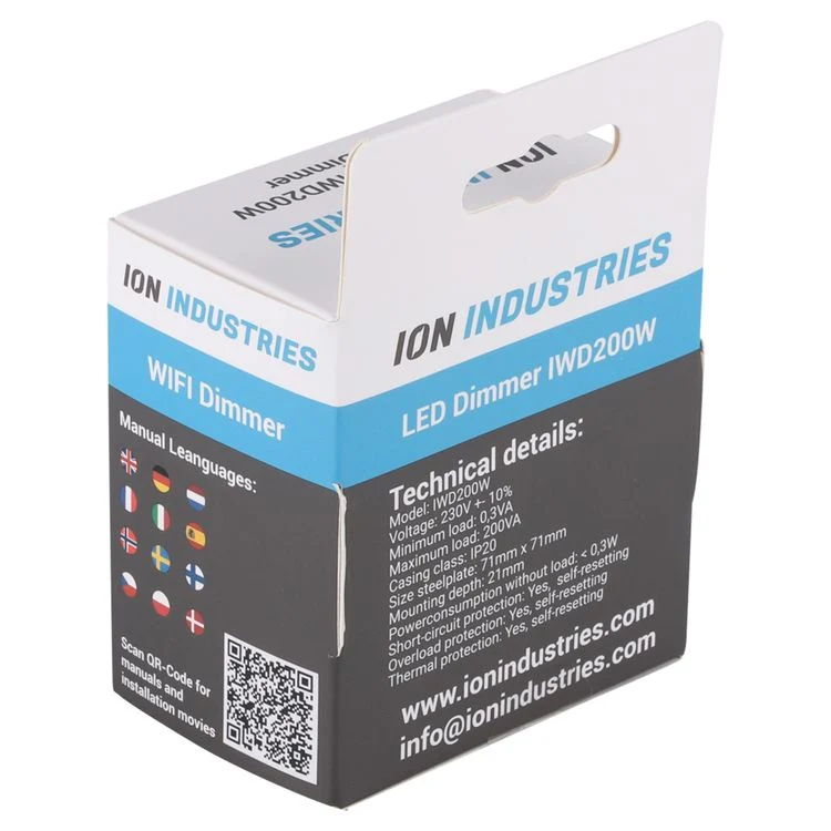ION Industries Wifi inbouw leddimmer 1-200W