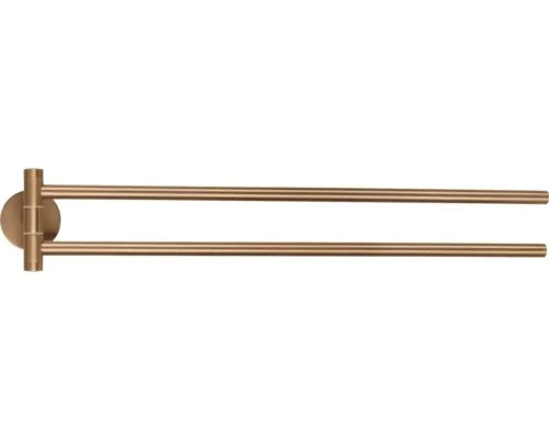 Tesa Moon handhoekhouder stainless steel dubbel brons