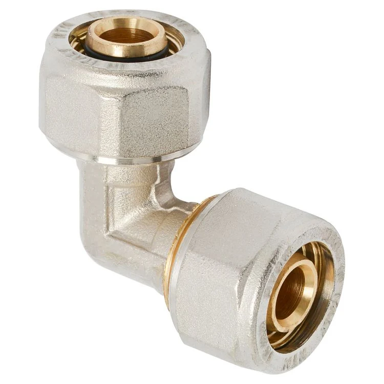 Sanivesk Meerlagen knelkoppeling knie metaal 16mmx16mm