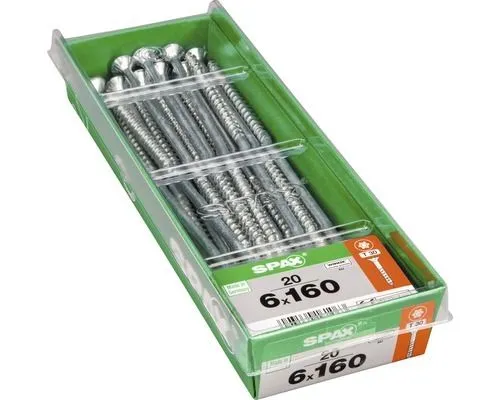 Spax schroef T-star plus verzonken kop 6x160mm 20st
