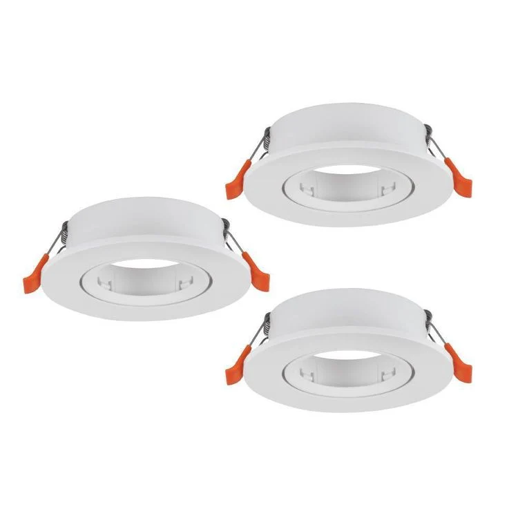 Eglo LED inbouwspot Barranco wit Ø90mm set van 3