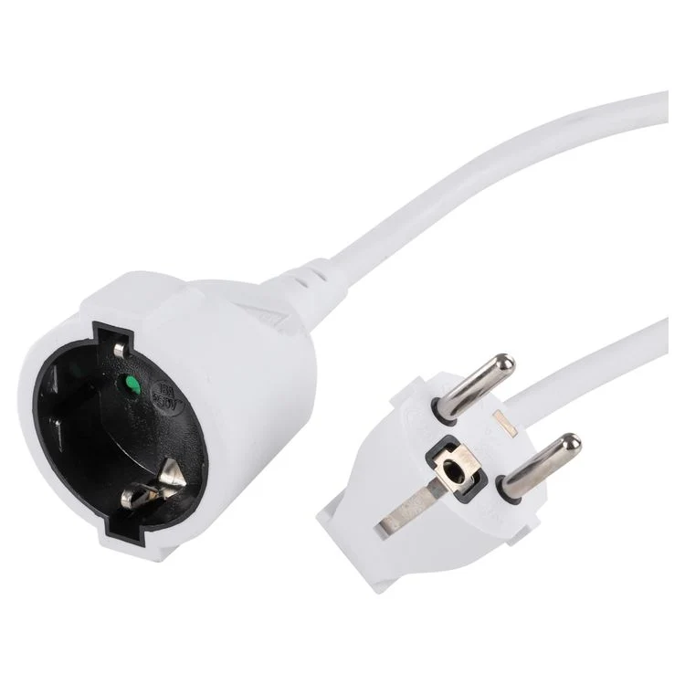 Q-Link verlengsnoer randaarde wit 10m