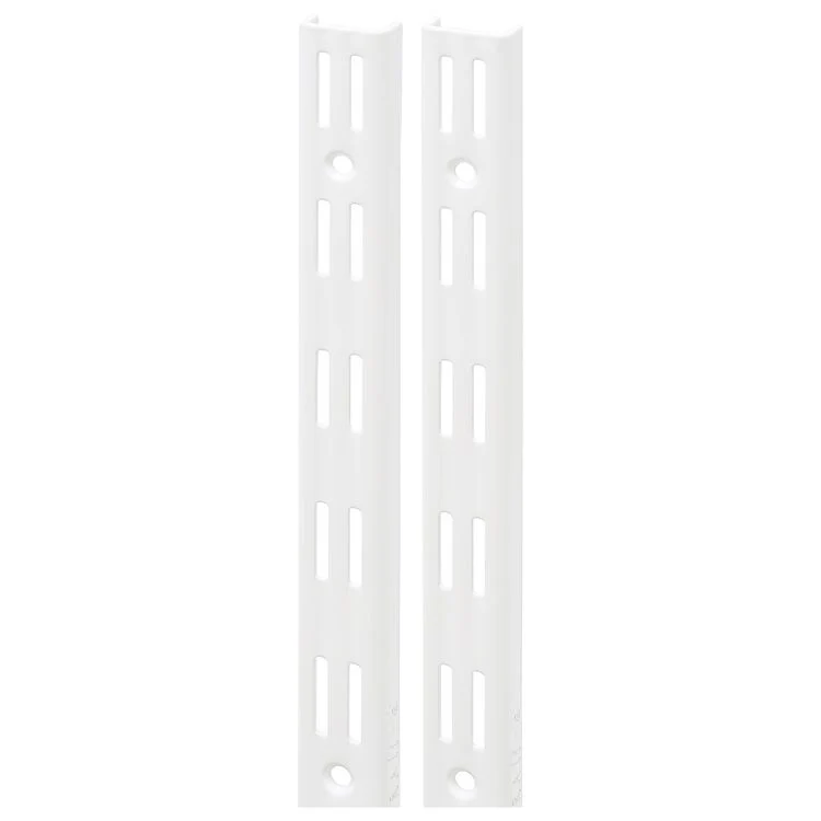 Duraline F-systeem rails dubbel metaal wit 50cm 2st