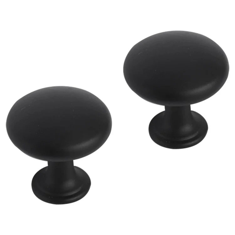 Differnz knop mat zwart 30mm 2st