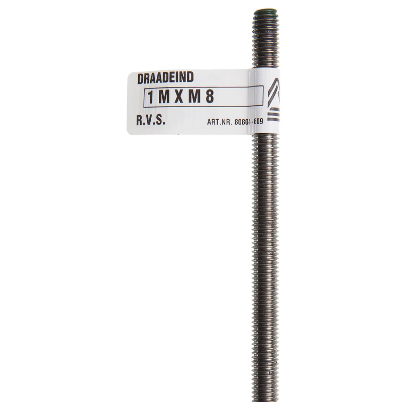 Deltafix draadeind RVS M10 1m