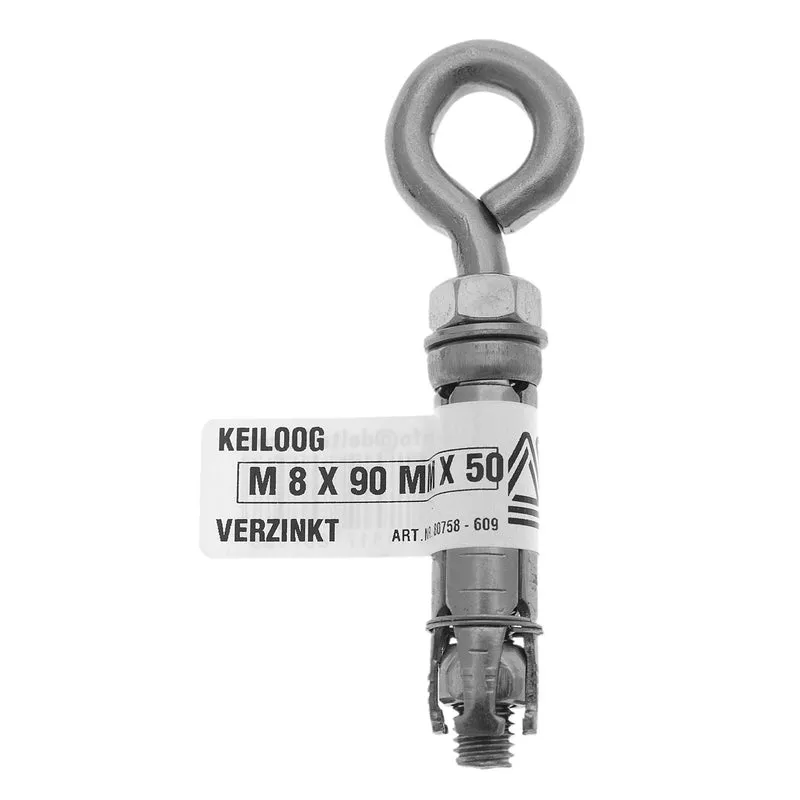 Deltafix keiloog verzinkt M5x60x35cm