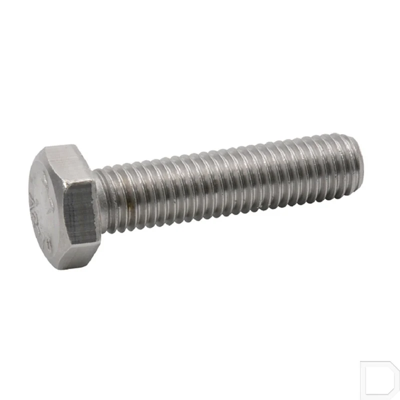 Deltafix zeskanttapbout RVS M5x30mm