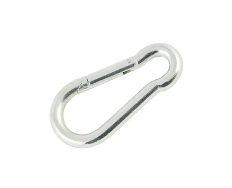 Deltafix karabijnhaak verzinkt zilver 4x40mm