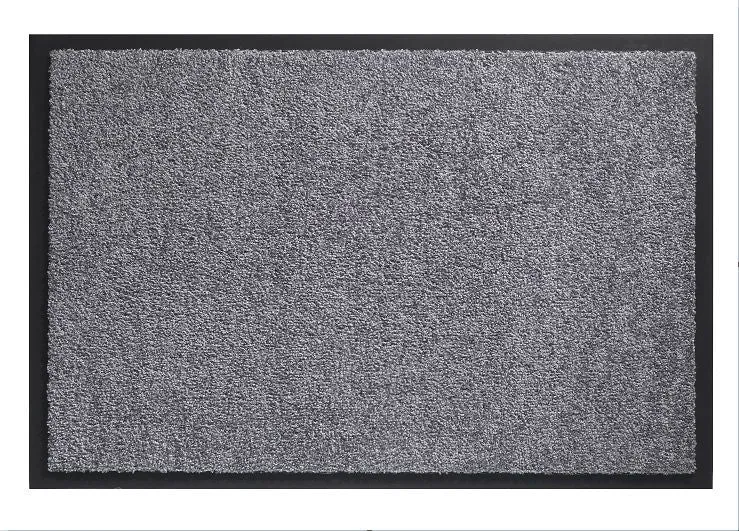 Hamat schoonloopmat Twister wasbaar grijs 60x90cm