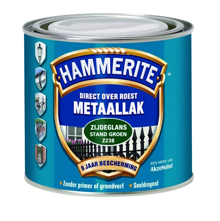 Hammerite metaallak zijdeglans Z238 standgroen 250ml