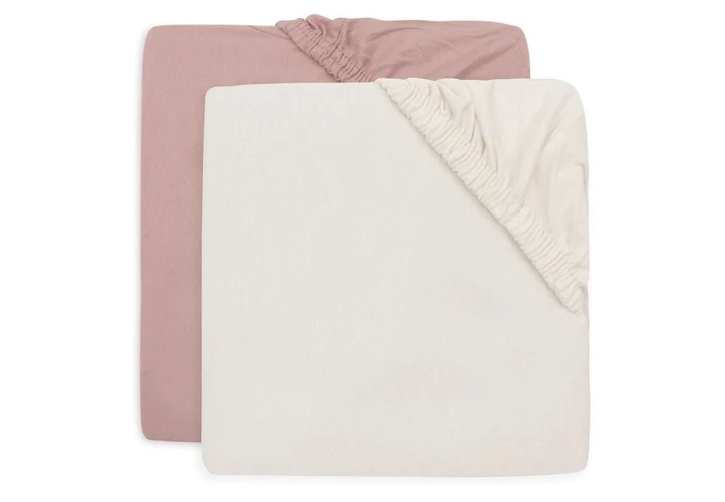 Jollein Hoeslaken Ledikant Wild Rose/ Ivory 60X120Cm 2St
