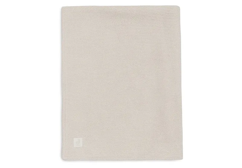 Jollein Wiegdeken Basic Knit Oatmeal/Velvet 75X100Cm