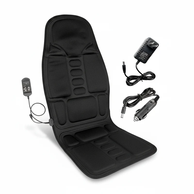 Ergonomisch Verwarmend Massagekussen met 8 Modi - Rug- en Nekondersteuning voor Auto en Kantoor