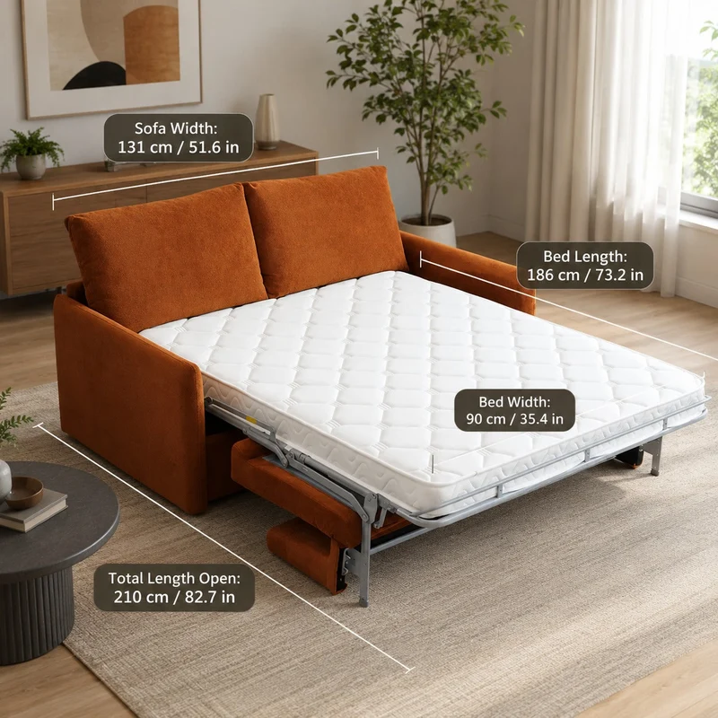 Daydream Cozy Lift Transforming Living Room Sofa Bed