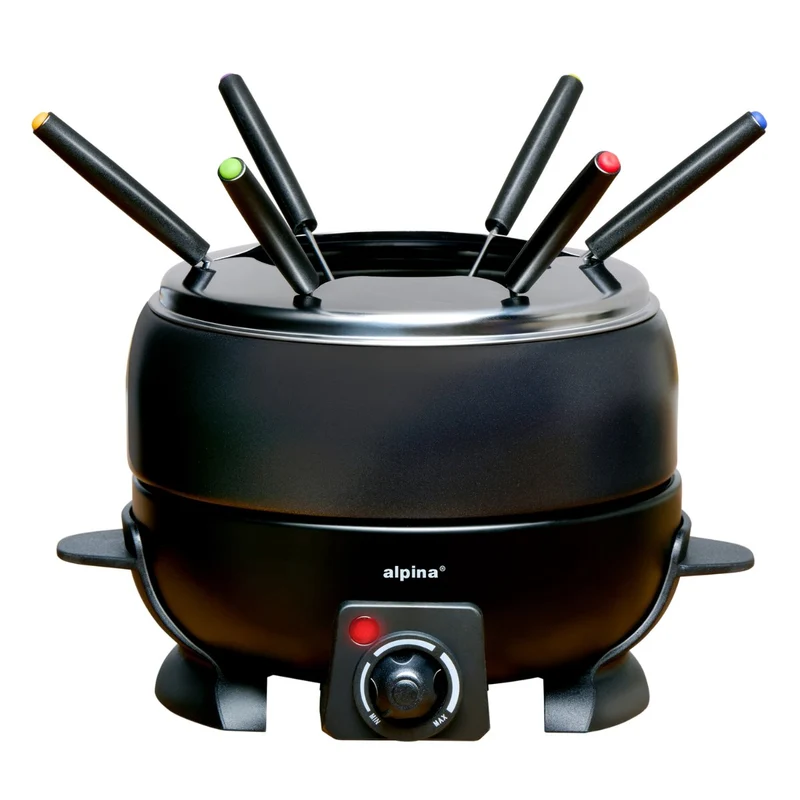 alpina Fondueset Elektrisch 800W – Fonduepan 2L