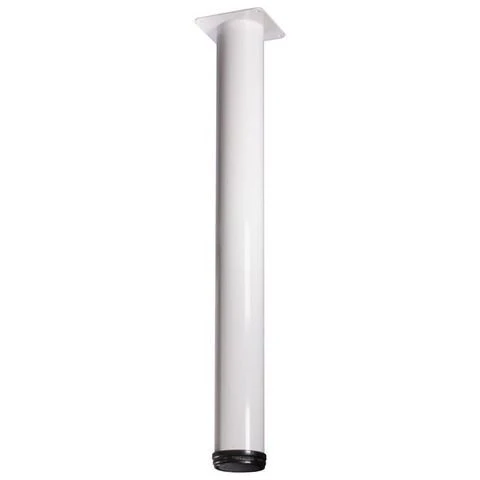 Meubelpoot Bonita rond metaal wit ⌀7,6x72cm