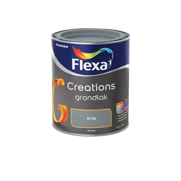 Flexa Creations grondverf mat grijs 750ml