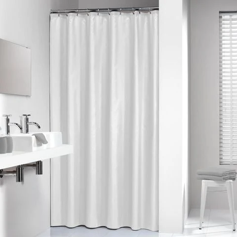Sealskin douchegordijn Madeira effen wit 180x200cm