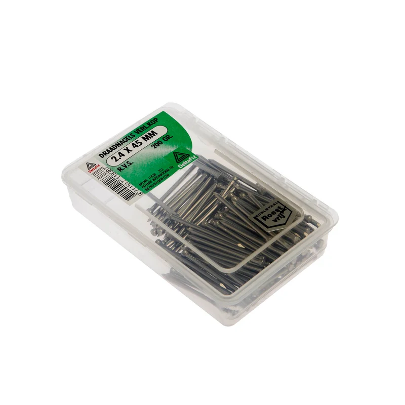 Deltafix draadnagel RVS 2,4x45mm 200gr