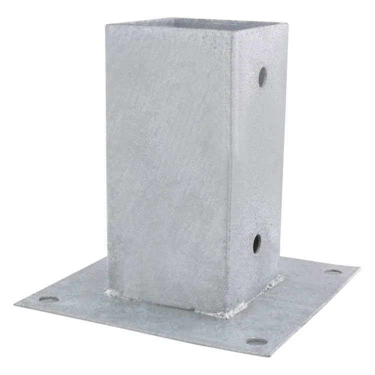 Paalhouder metaal 7x7cm