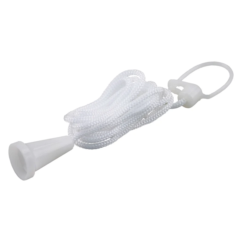 Q-Link trekkoord met reflecterende knop wit