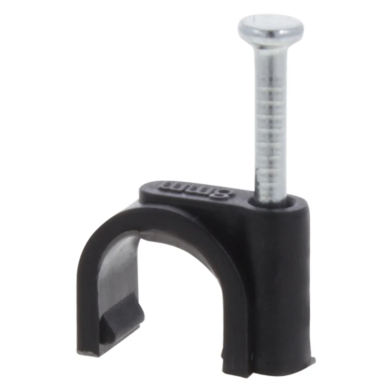 Q-Link kabelclip rond 8mm zwart 20 stuks