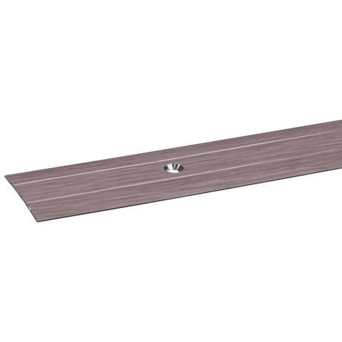 JéWé overgangsprofiel gelijk aluminium grijs eiken 38x4mm 0,95m