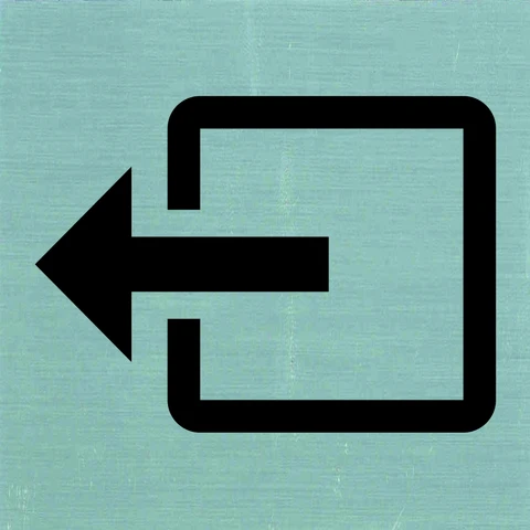 Pickup pictogram uitgang aluminium 80x80mm