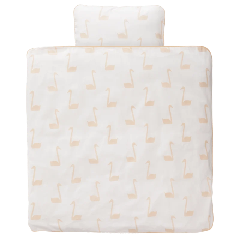 Fresk Dekbedovertrek Swan Pale Peach 80x80cm
