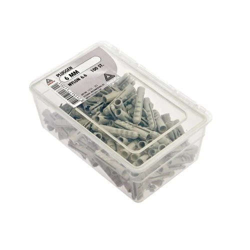 Deltafix plug 6mm nylon 6x30mm 100st
