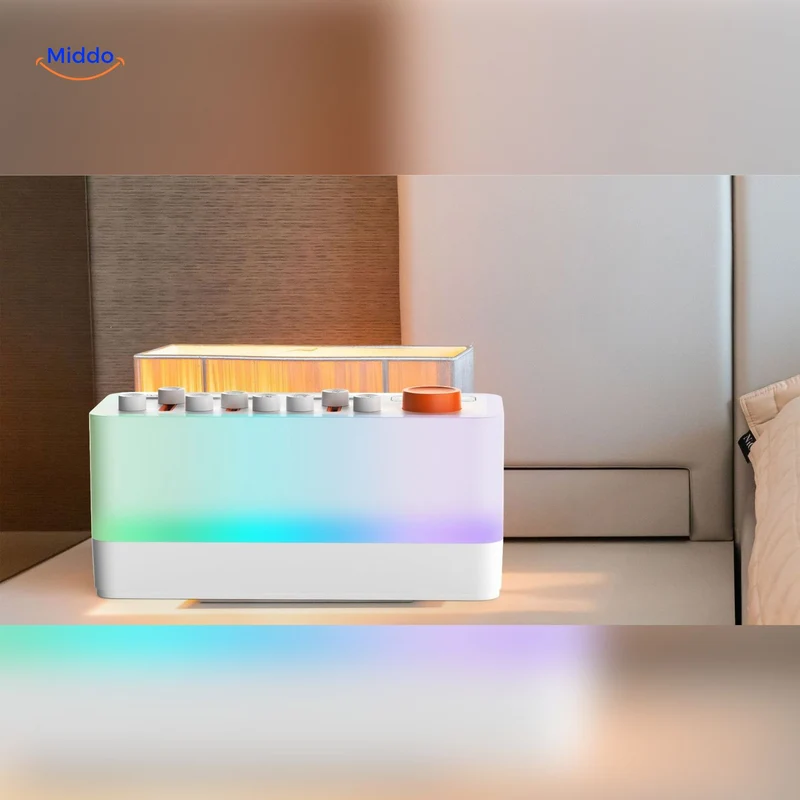 DreamGlow™ Speaker | Slaaphulp, RGB Nachtlamp & Bluetooth Geluid