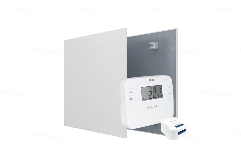Set Ecaros Infrarood paneel metaal - 400 Watt - Badkamer 2 à 3 m²
