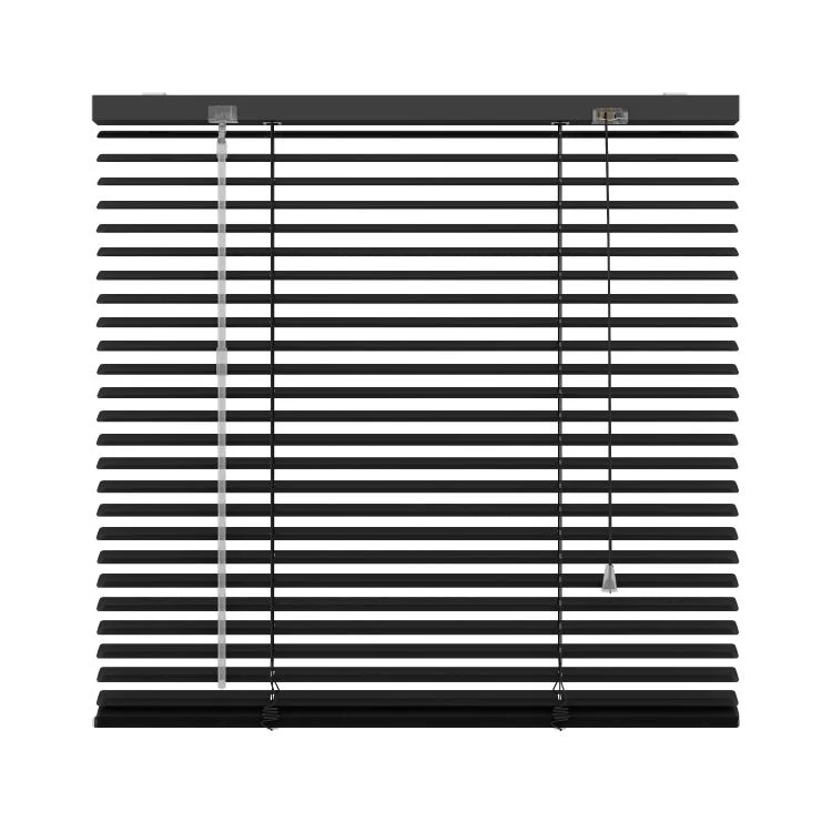 Decosol 320 horizontale jaloezie aluminium mat zwart 180x180cm