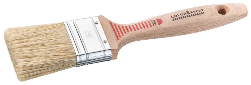 Color Expert muurverfkwast hout plat 5cm voor muurverf