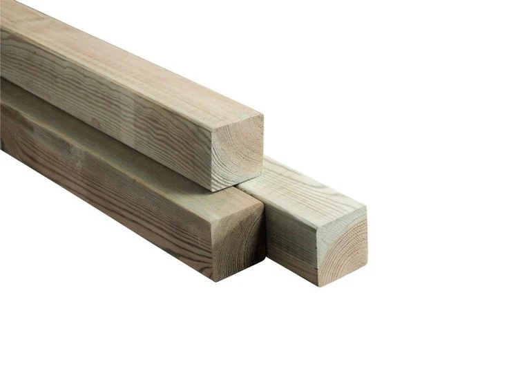 Paal vierkant haaks geschaafd celfix naaldhout 8,8x8,8x270cm