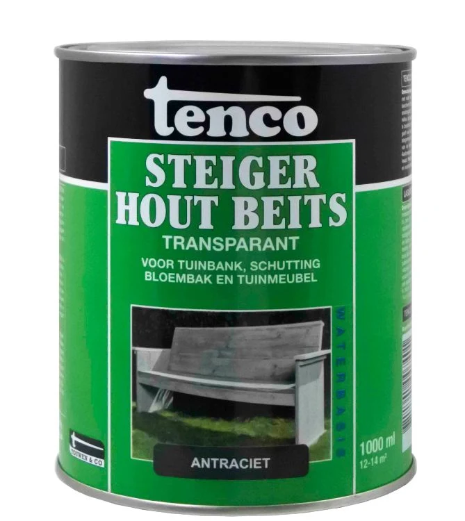 Tenco steigerhoutbeits antraciet 1L