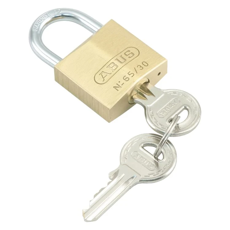 Abus cilinderhangslot 65/30 3KA messing 30x28x14mm 3st