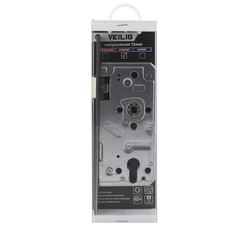 Veilig cilinderslot SKG** PKVW VSW PC72 RVS doornmaat 50mm