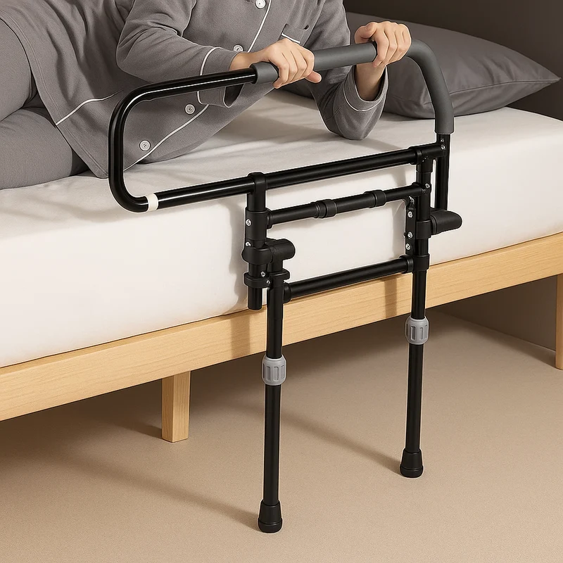 Elderly Stand-Up Adjustable Folding Bedside Support Rail