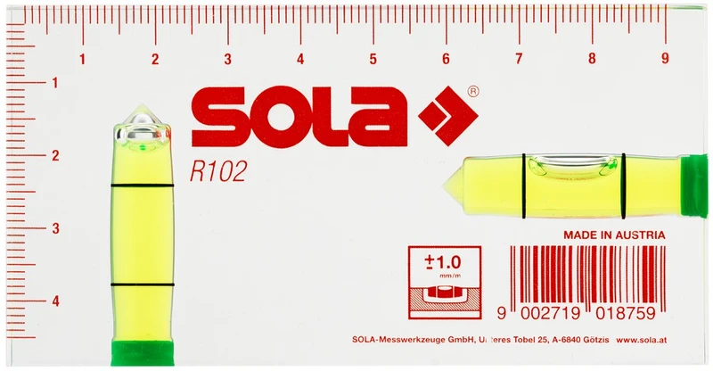 Sola Architectenwaterpas R100 Groen 100x50x115mm