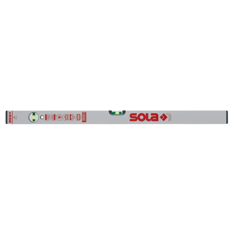 Sola Waterpas AV NOVA Aluminium 2 Libellen Nauwkeurigheid 0,5mm/m 1200mm