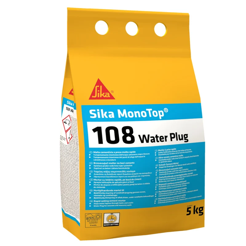 Sika MonoTop Waterdichtingsmortel 108 WaterPlug 5kg