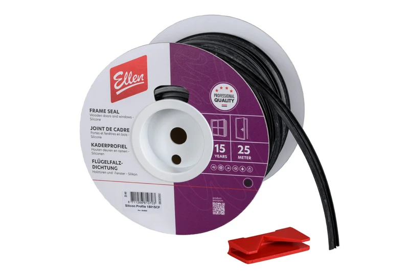 Ellen Tochtprofiel Siliconen 1501 SCF 15mm 25m