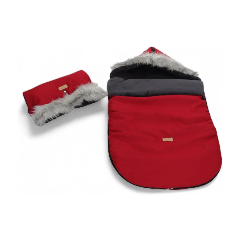 ESKIMO Voetenzak voor Kinderwagen – Winter Voetenzak 110×55 cm – Universeel – Met Handwarmer